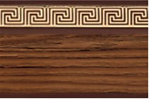 Потолочный карниз Греция 5 см. дуб/золото с поворотами в упаковке