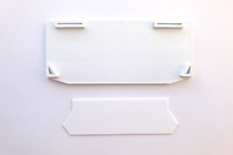 Торцевая заглушка для профиля ПВХ ПК-14 цвет белый.