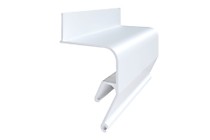 Багет алюминиевый для парящих потолков окрашенный белый ПК-6 (без вставки). (длинна 2.5 м.).