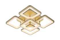 Люстра DECOR 2008 120W CHAMPAIGN GOLD , LED светильник с ПДУ, 3000-6500К