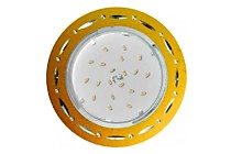 Светильник General GX53 H4 "точки-полоски по кругу" Золото/Алюминий. 661230