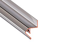 Багет алюминиевый для парящих потолков неокрашенный (без вставки). (длинна 2.5 м.).