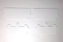 Торцевая заглушка для профиля алюминиевого ПК-14 цвет белый. (упаковка 2 шт.).