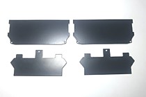 Торцевая заглушка для профиля алюминиевого ПК-14 цвет черный. (упаковка 2 шт.).