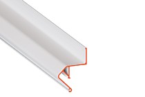 Багет алюминиевый для парящих потолков окрашенный белый (без вставки). (длинна 2.5 м.).