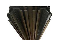 Профиль алюминиевый ПК-14 цвет черный. (длинна 2,5 м.)