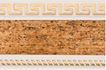 Потолочный карниз Греция 7 см. антик/золото с поворотами в упаковке