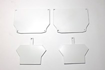 Торцевая заглушка для профиля алюминиевого АМ-1 цвет белый. (упаковка 2 шт.).