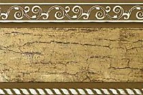 Потолочный карниз Есенин 7 см. антик/золото с поворотами в упаковке